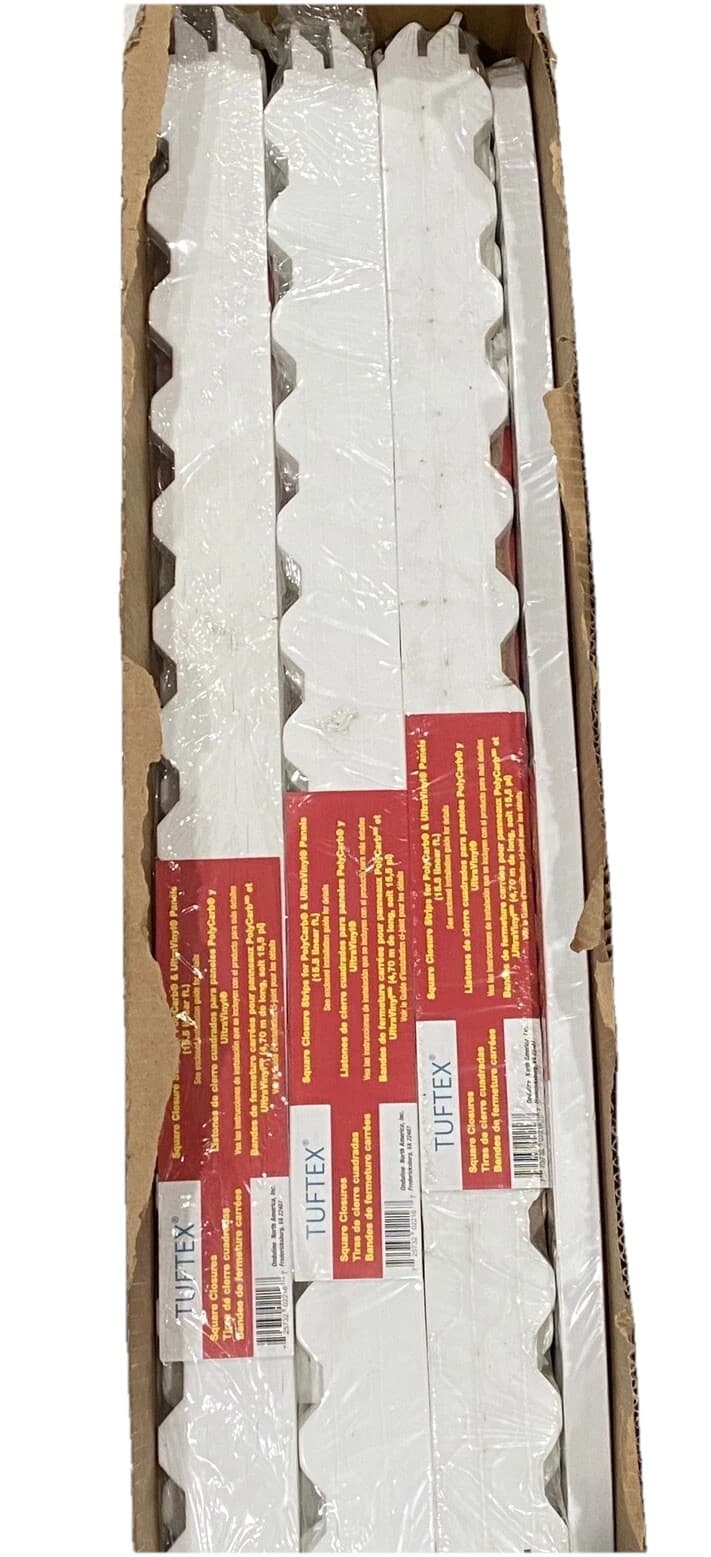 Onduline Tuftex Ultravinyl Polycarb Foam Square Closure Strip 13 Packs Of 5 3