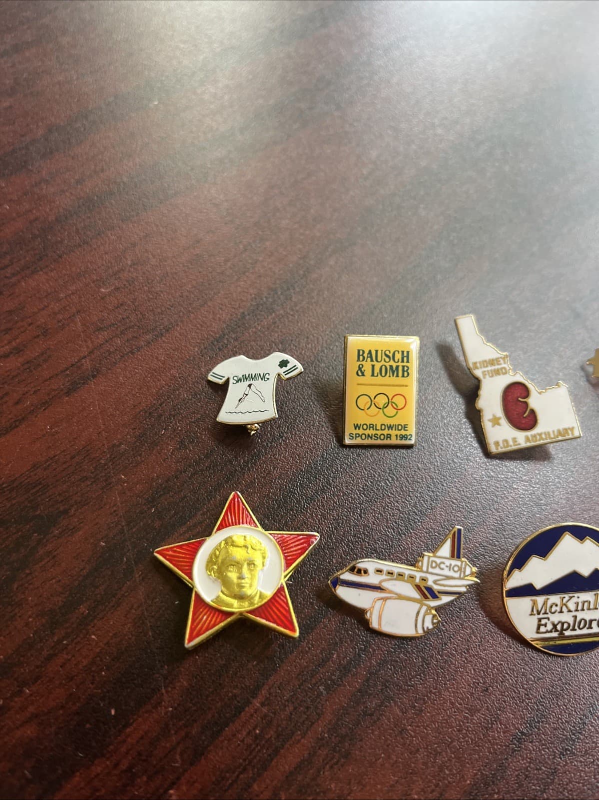 Lot Of 10 Random Mixed Lapel Hat Pins B2 2