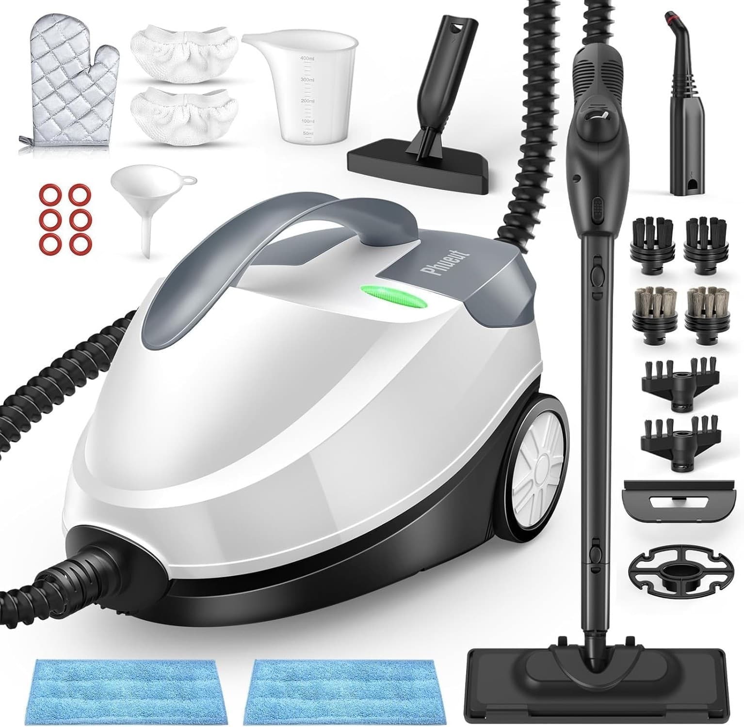 Steam Cleaner with 28 Accessories for Home, 1800W Powerful Multipurpose Steam...