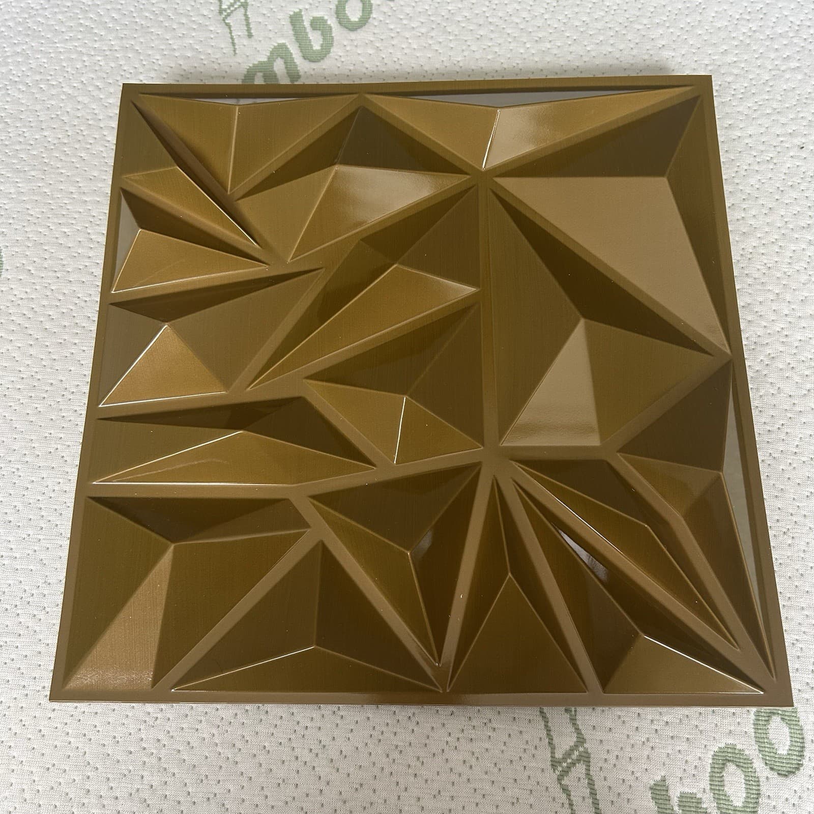 Art 3d 33pcs GOLDEN PVC 3D Wall Panels Ceiling Tiles, 11.8"x11.8" Each Piece 3