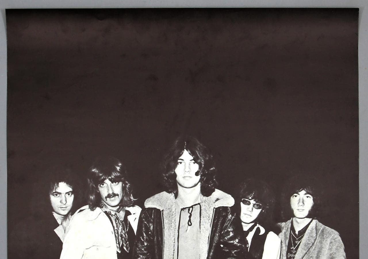 DEEP PURPLE – rare vintage original 1971 Warner-Pioneer promo poster FIREBALL 2