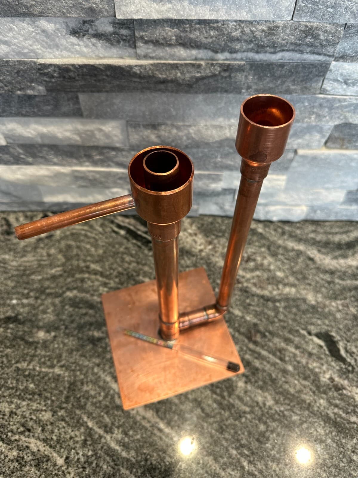 Handcrafted Copper Proofing Parrot Heads for Air Still With Alcohol Hydrometer 3