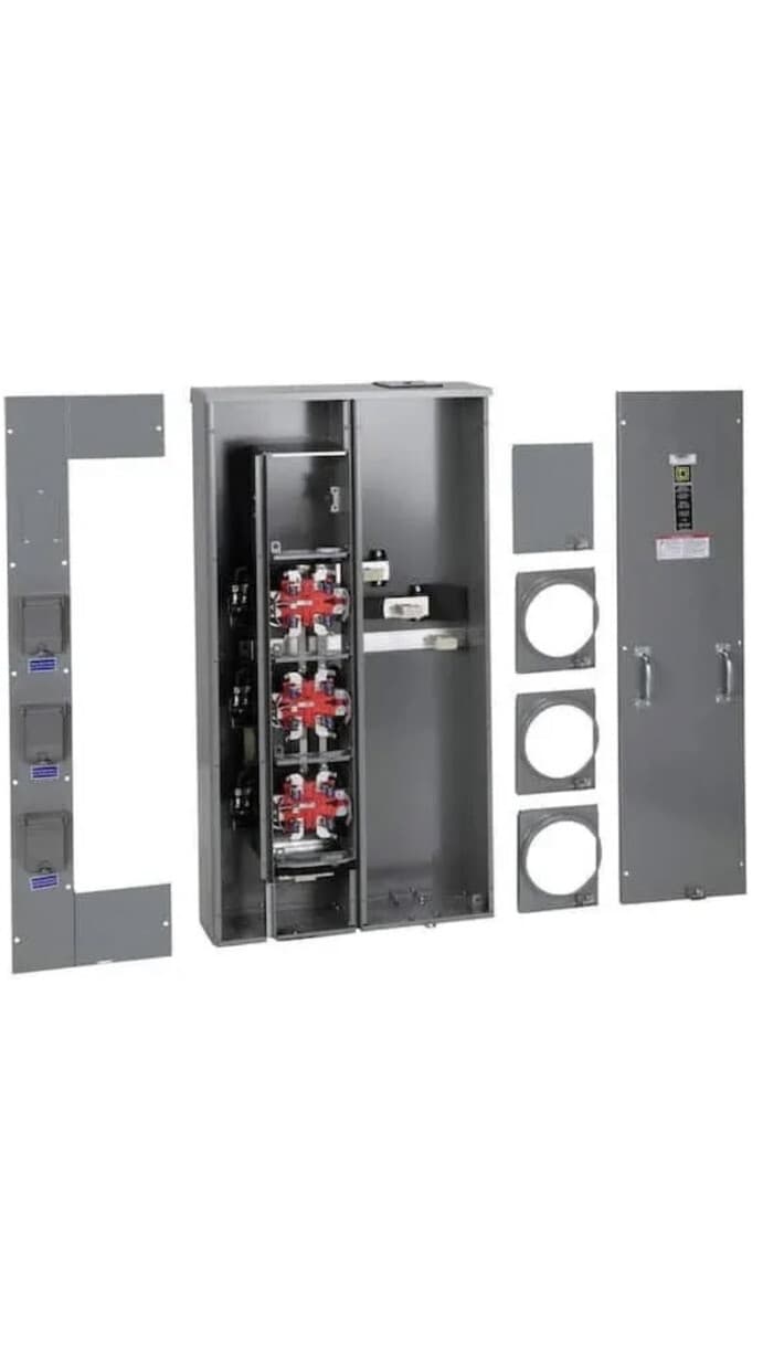 Square D MP33-125 125a 3gang Meter Pak  RING type  New SAME AS WEP3311 EUSERC 2