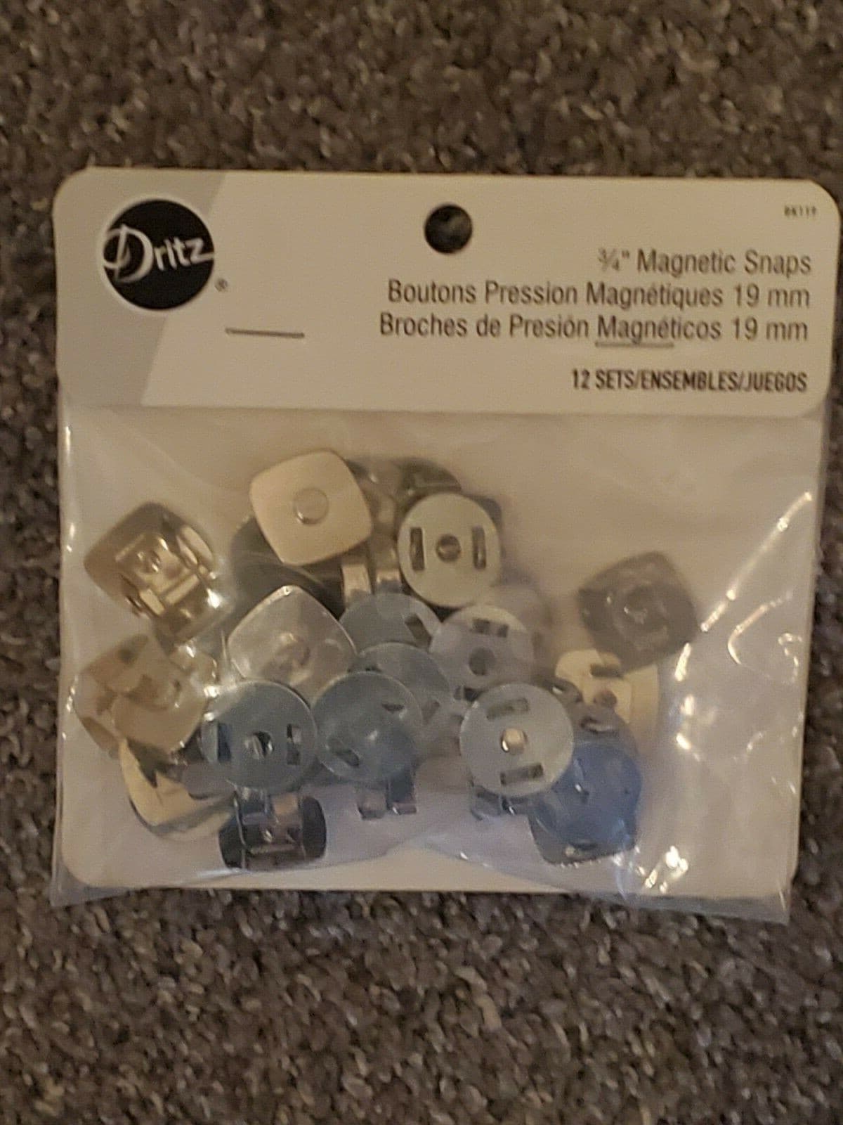 Dritz 3/4" Magnetic Snaps BK119