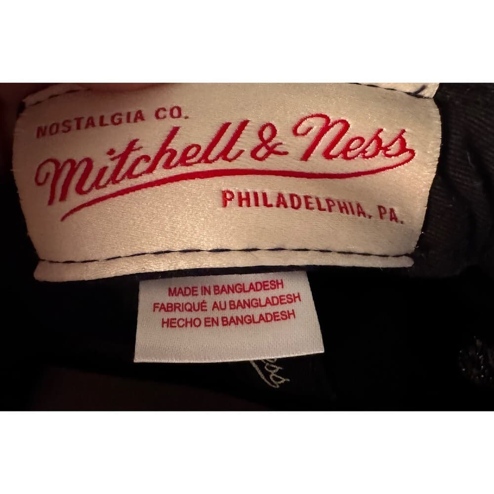 RARE Mitchell & Ness OREO Retro Jordan 5 Brooklyn Nets Snapback Hat 2