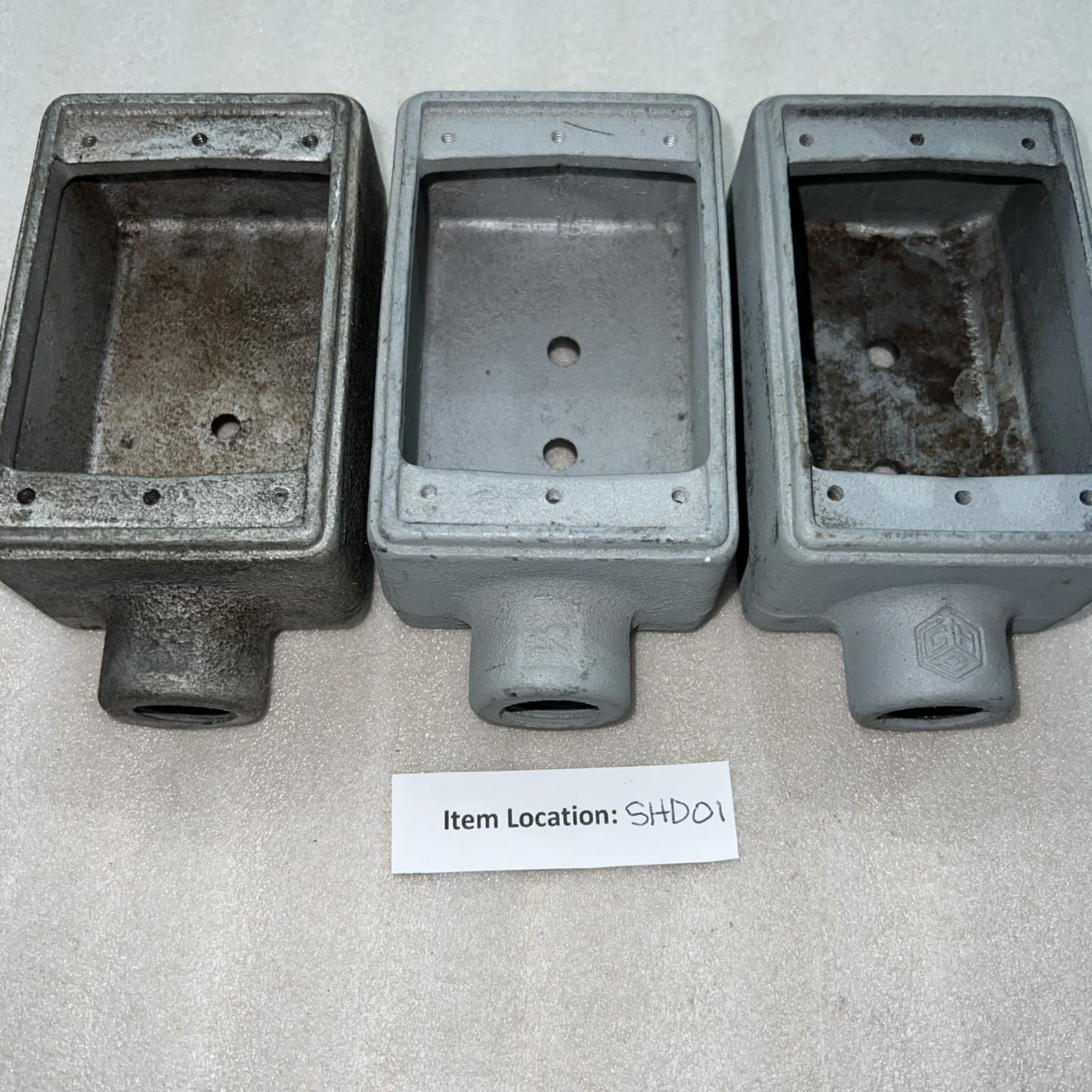 CROUSE-HINDS FS-1 SINGLE GANG CAST CONDULET OUTLET BOX 1/2" HUB LOT OF 3 4