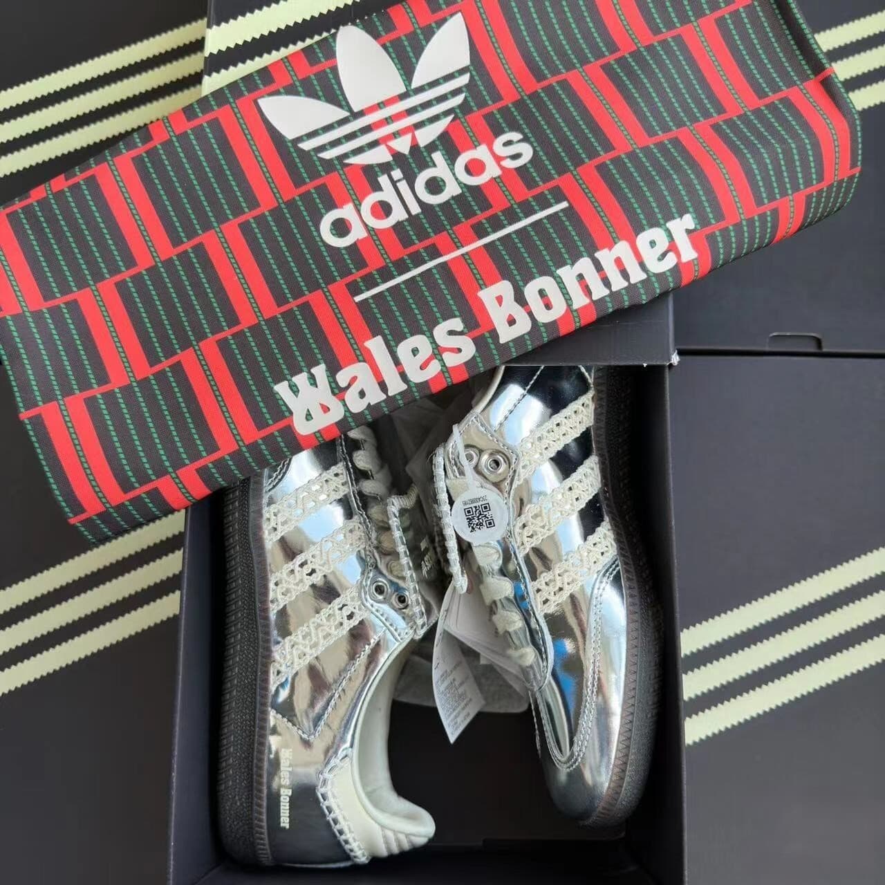 adidas Wales Bonner x Samba Silver Metallic-IG8181-NEW WITH BOX