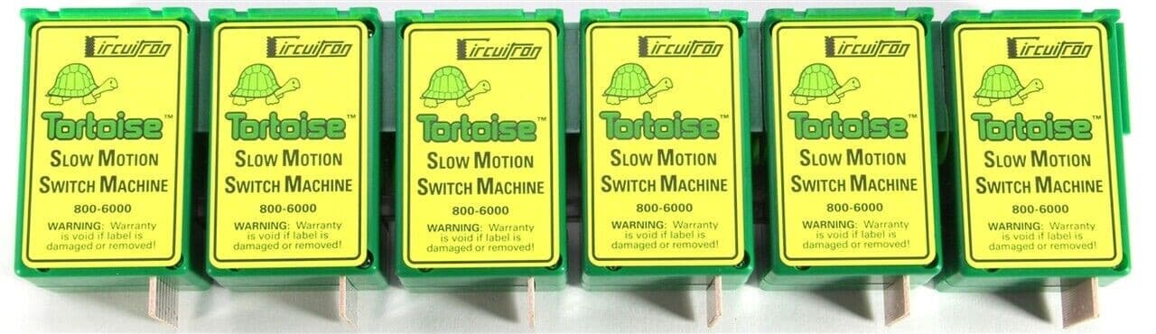 Circuitron 800-6006 Tortoise Switch Machine 6-Pack for N/HO Model Railroads