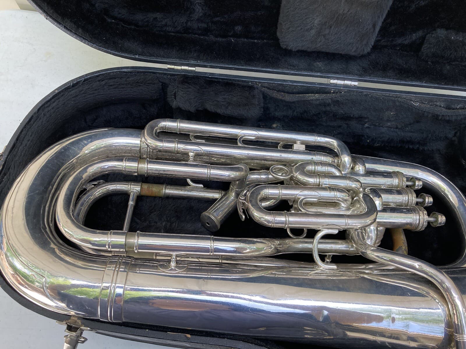 Besson Silver 4 Valve Euphonium Made In England  (ID#B30) 6