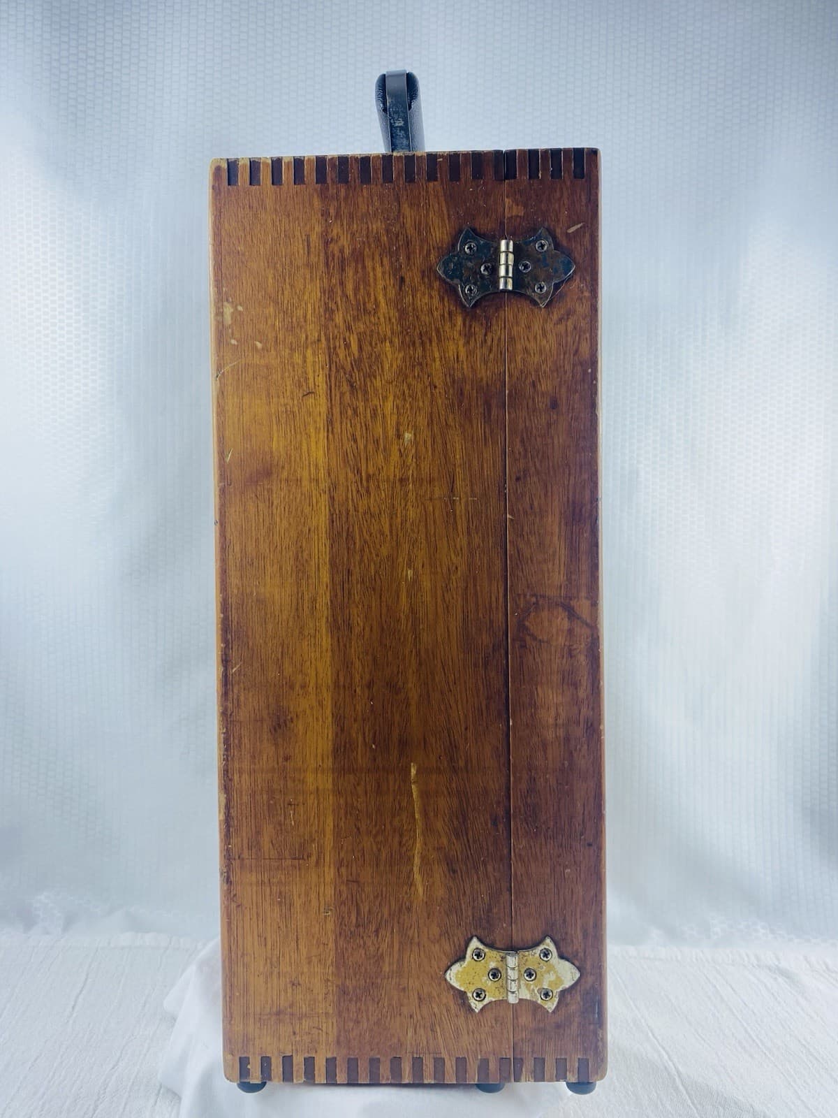 Vtg Brown & Sharpe Precision Center Wooden Box w/Handle EMPTY! 5