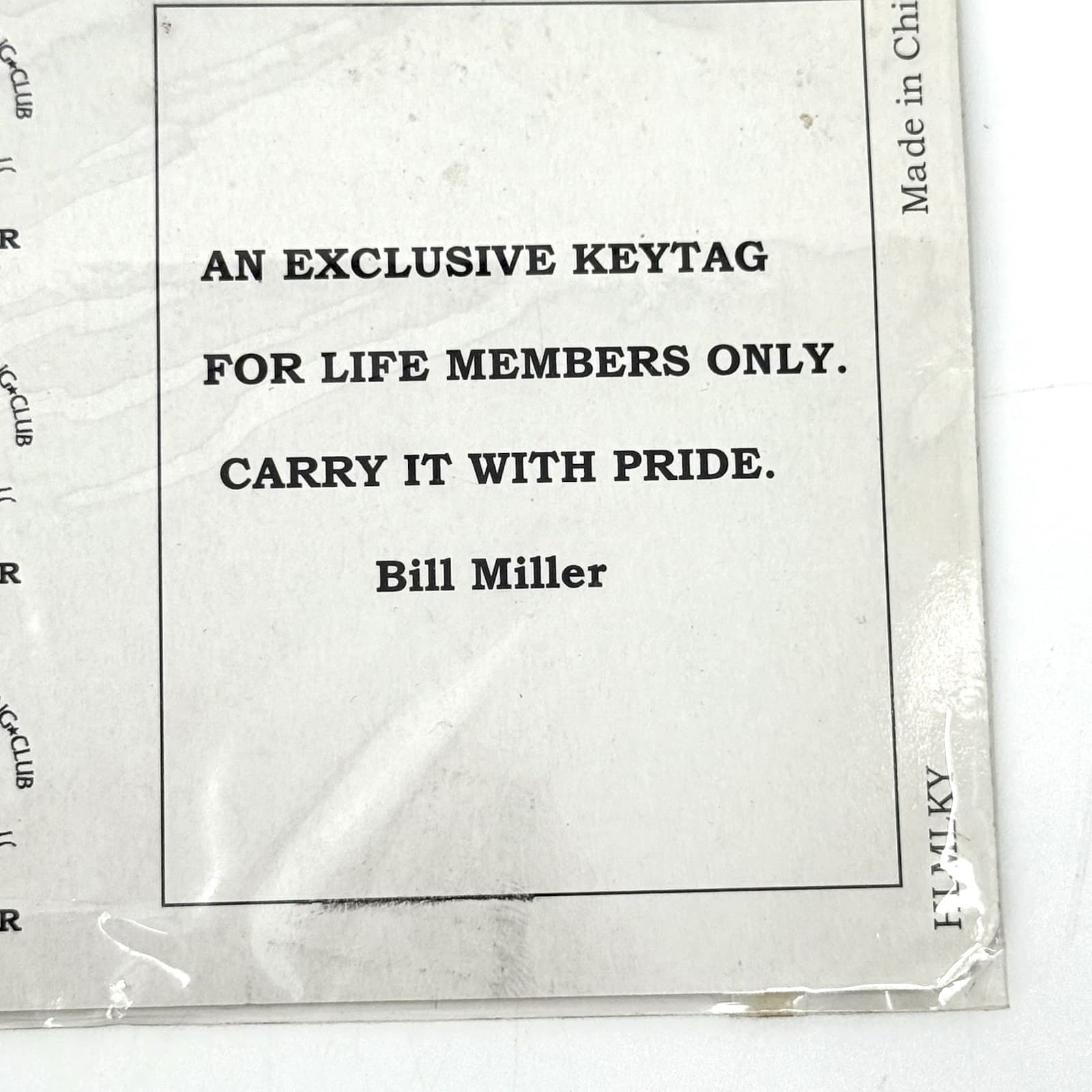 North American Hunting Club Life Member Brass Pendant Fob Key Tag 2