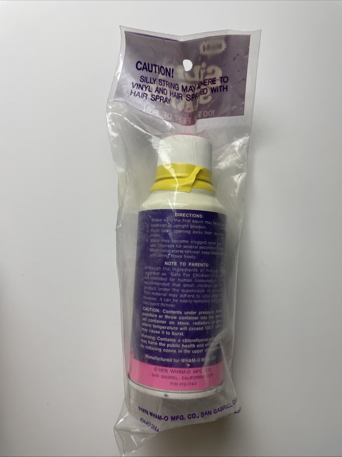 1976 Wham-O Vintage SILLY STRING UNUSED SEALED In Bag Whamo 4