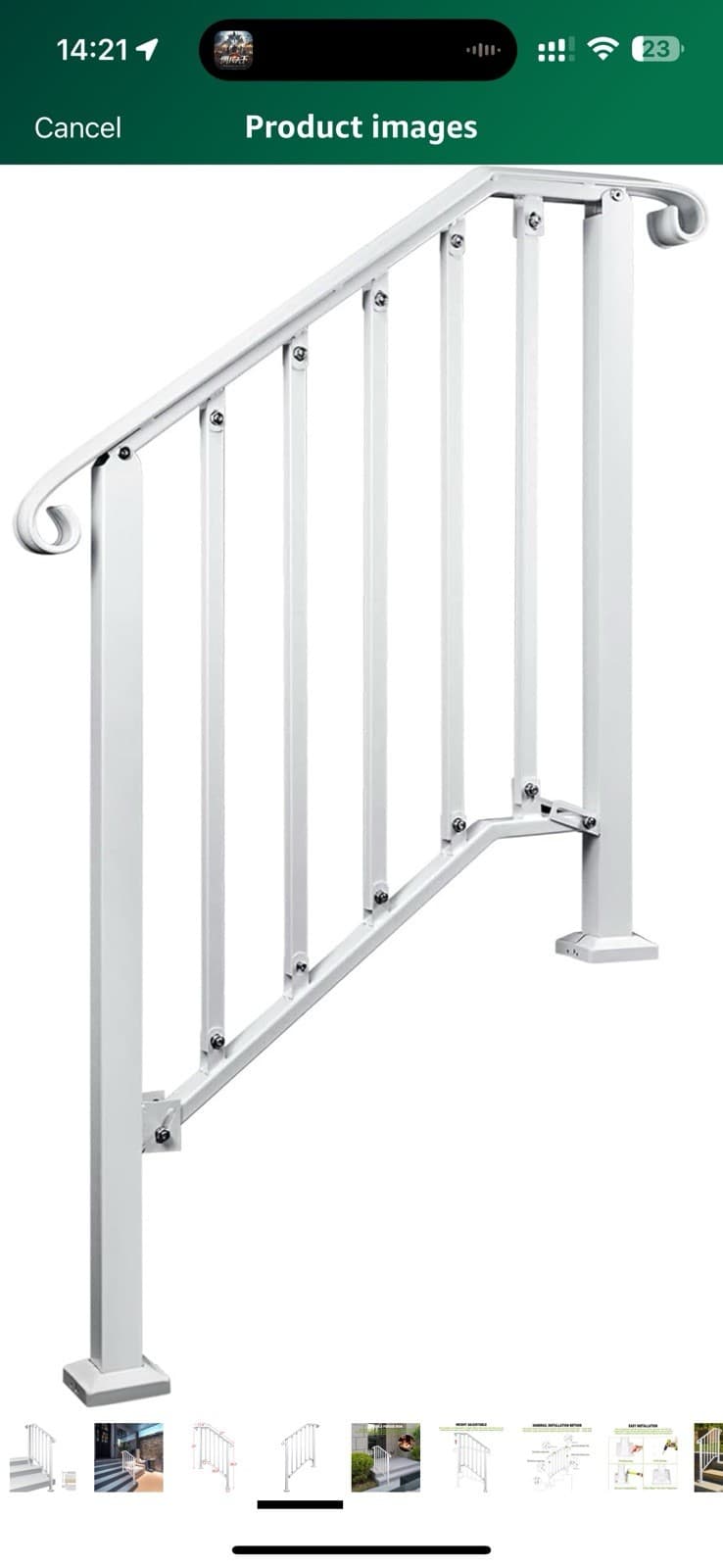 Adjustable Handrails for Outdoor Steps Handrail Picket 2 Or 3 Steps 4