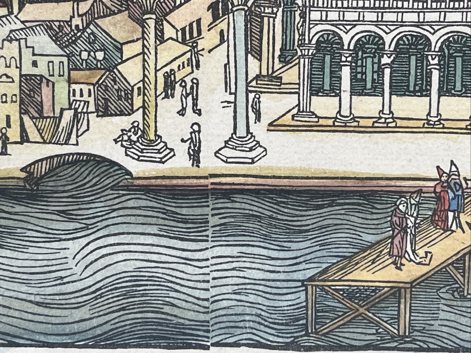 Venice Anno 1493 from Liber Chronicum by Hartmann Schedel Antique Map Print READ 6