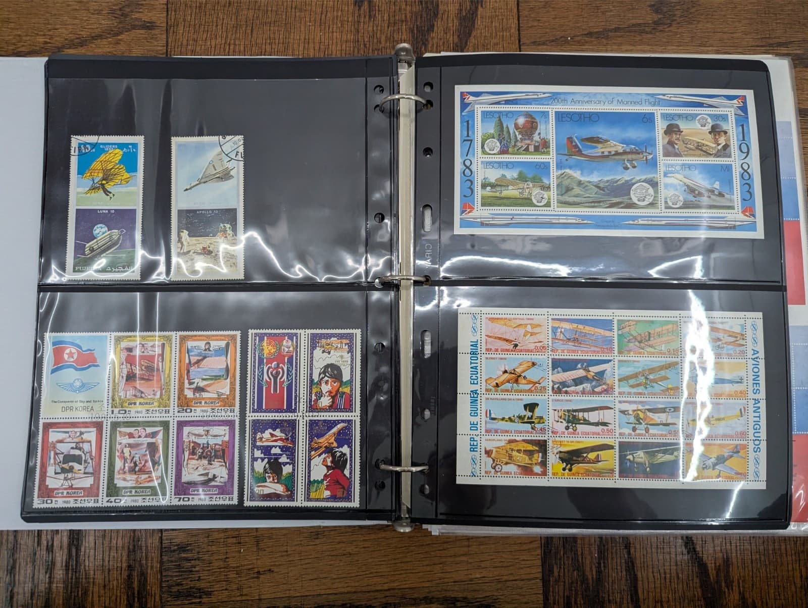 (Lot of 982 Stamps) World Airplane Aviation Helicopter Stamp Collection Lot 3 5
