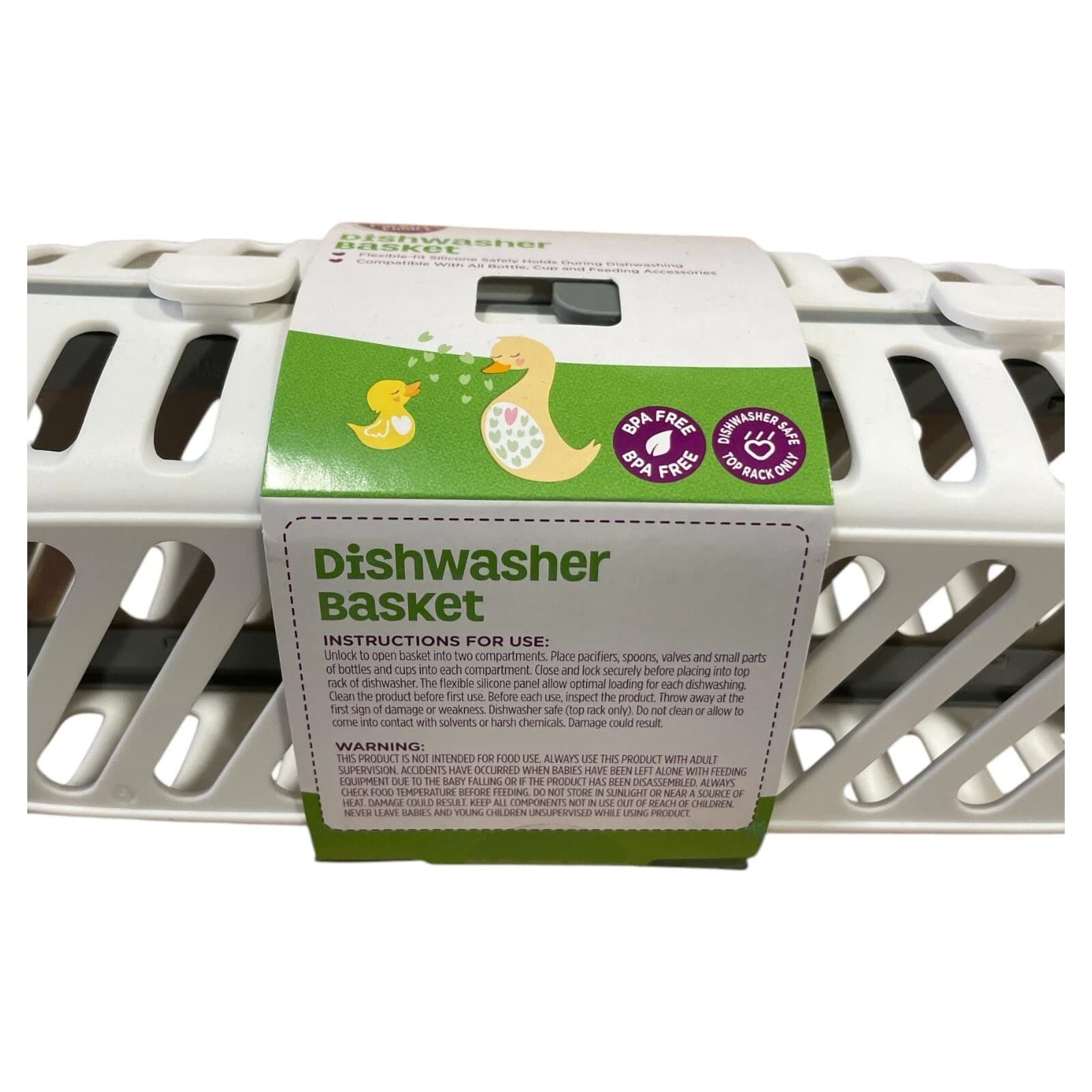 Parent's Choice BPA Dishwasher Basket Clean Bottle Nipples, Cup  & Accessories 5