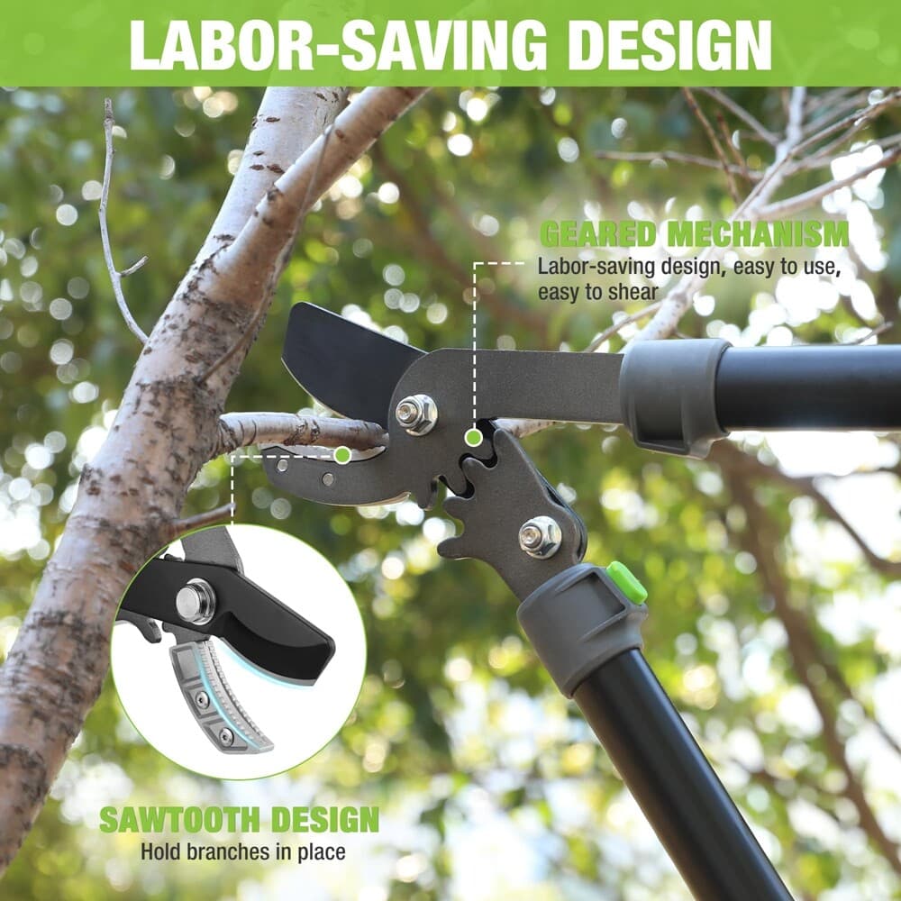 WORKPRO 28" Anvil Lopper Tree Trimmer Steel Blade Heavy Duty Tree Branch Cutters 6