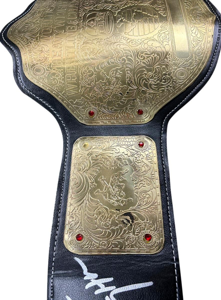 Hulk Hogan Signed WCW Heavyweight Champion Metal Full Size Replica Belt TRISTAR 2