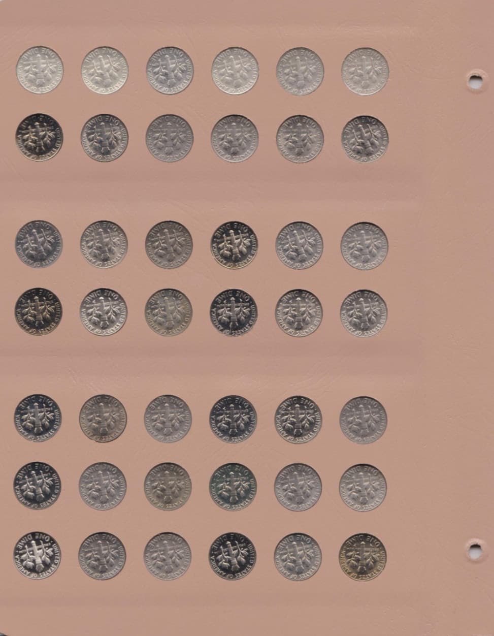 1946-2025 S Proof & P & D Roosevelt Dime Set 5