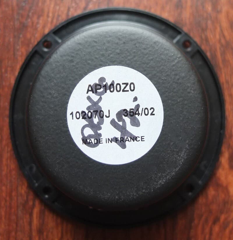 SNELL 4" mid/bass woofer from QBx Center speaker, 2002—made by AUDAX—excellent 4