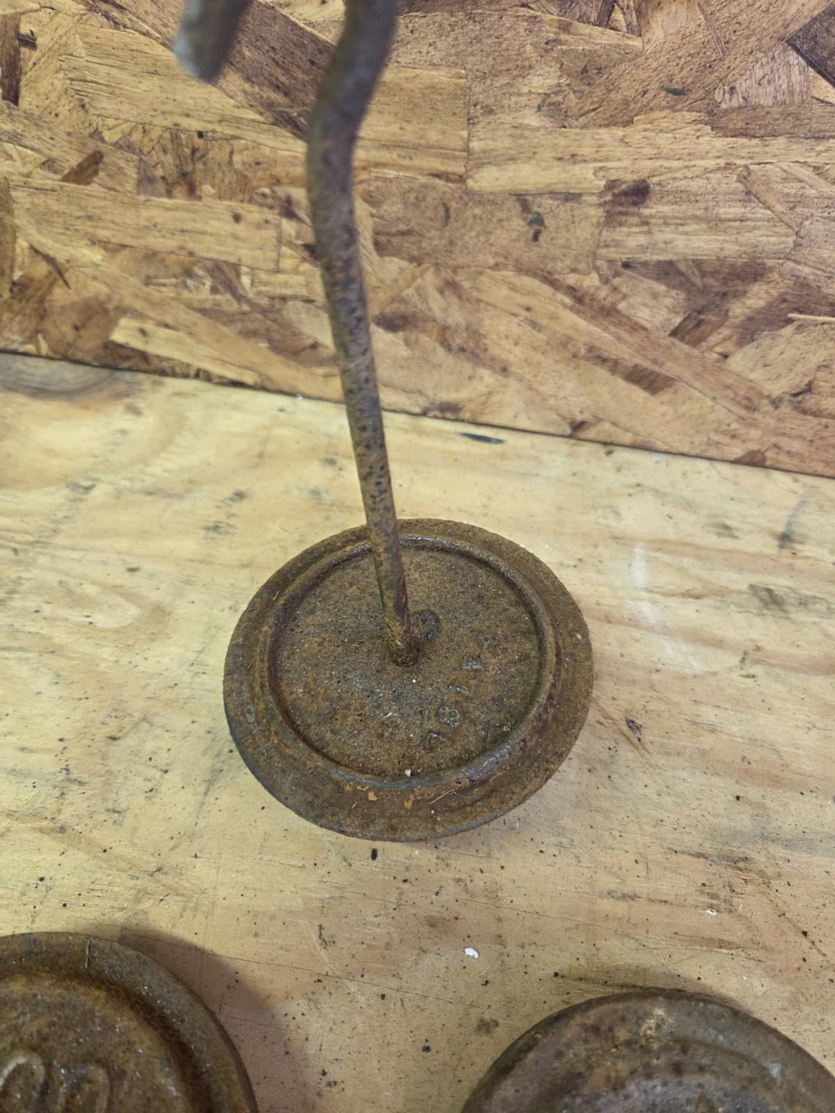 Scale Weights From Floor Scale Platform Scale Cast Iron Antique See All Details  6