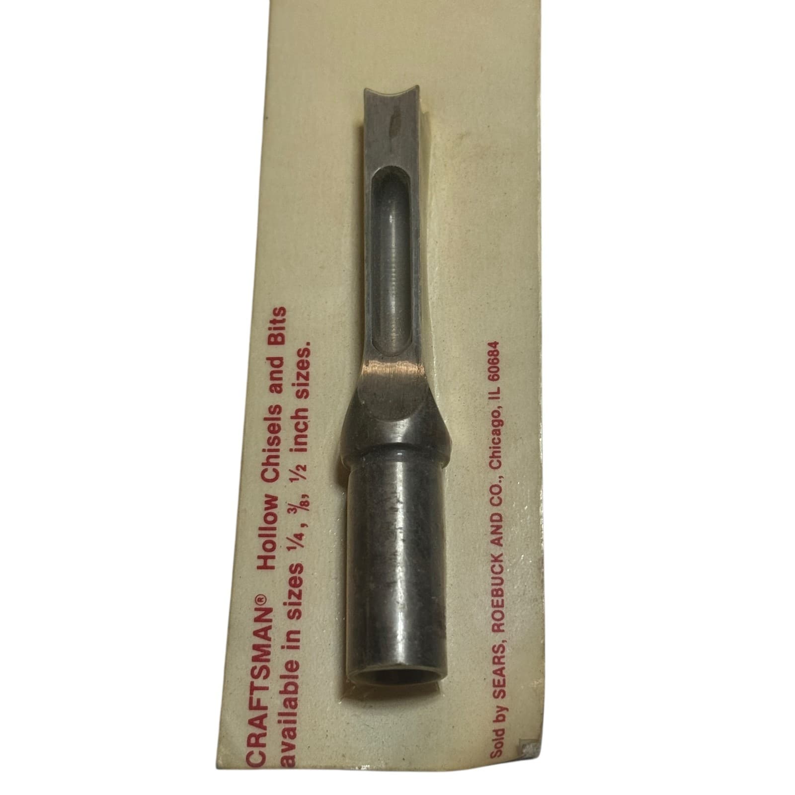 NOS Sears Craftsman Mortising Chisel Bit 3/8" New in Package 3
