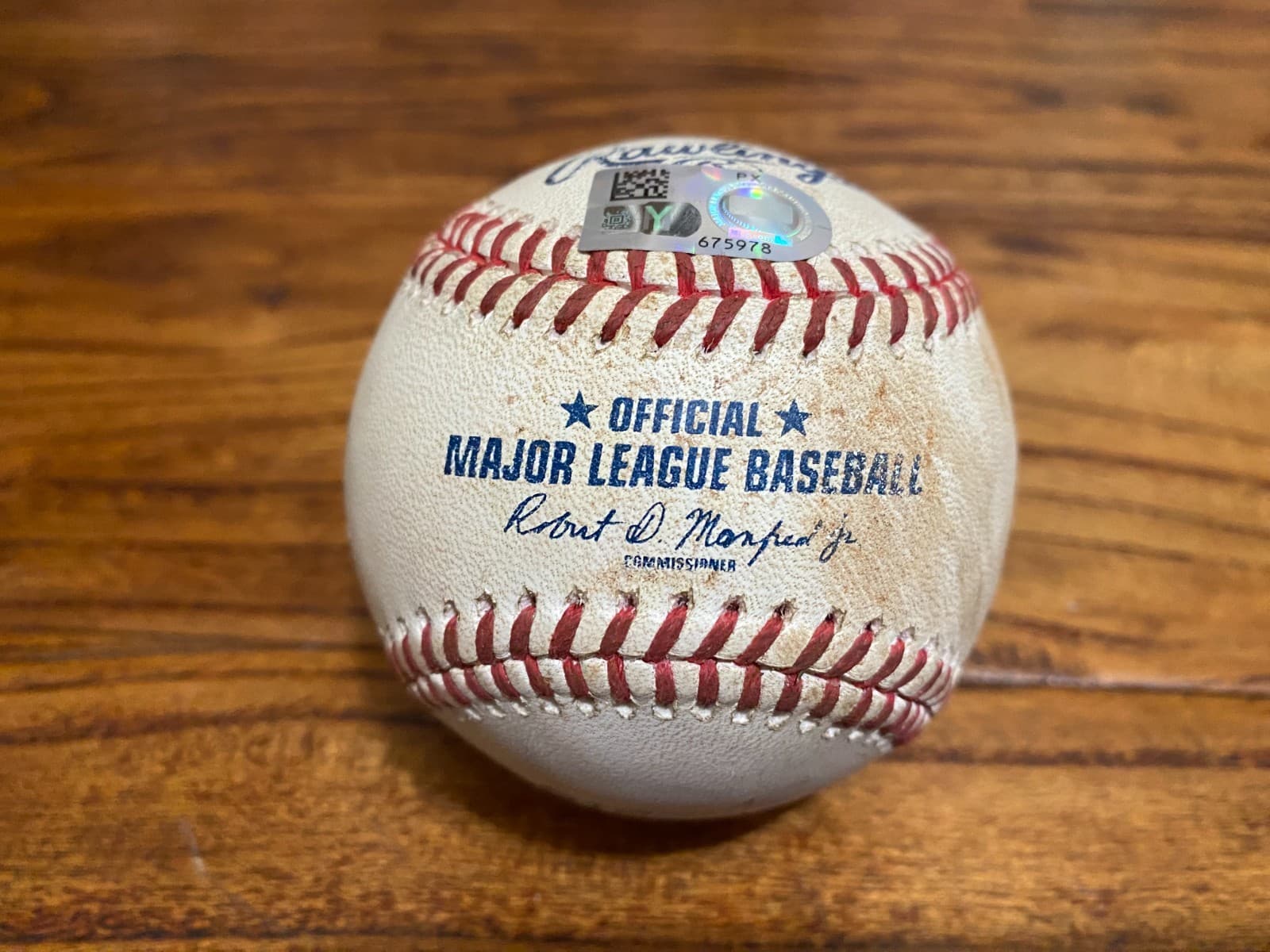 Jo Adell Angels Game Used SINGLE Baseball 9/1/2025 vs Astros STROS LOGO Hit #313 2