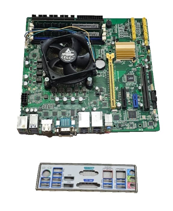 Genuine OEM NCR 1612 S500-SF Motherboard w/ RAM, CPU, IO Shield, Heatsink Tested