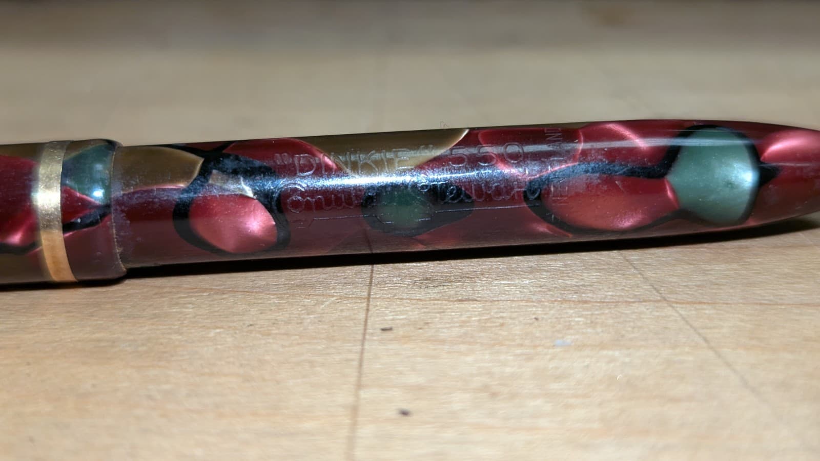 CONWAY STEWART DINKIE 550 FOUNTAIN PEN & PENCIL SET No. 25 GOLD 14 CT READ! 2