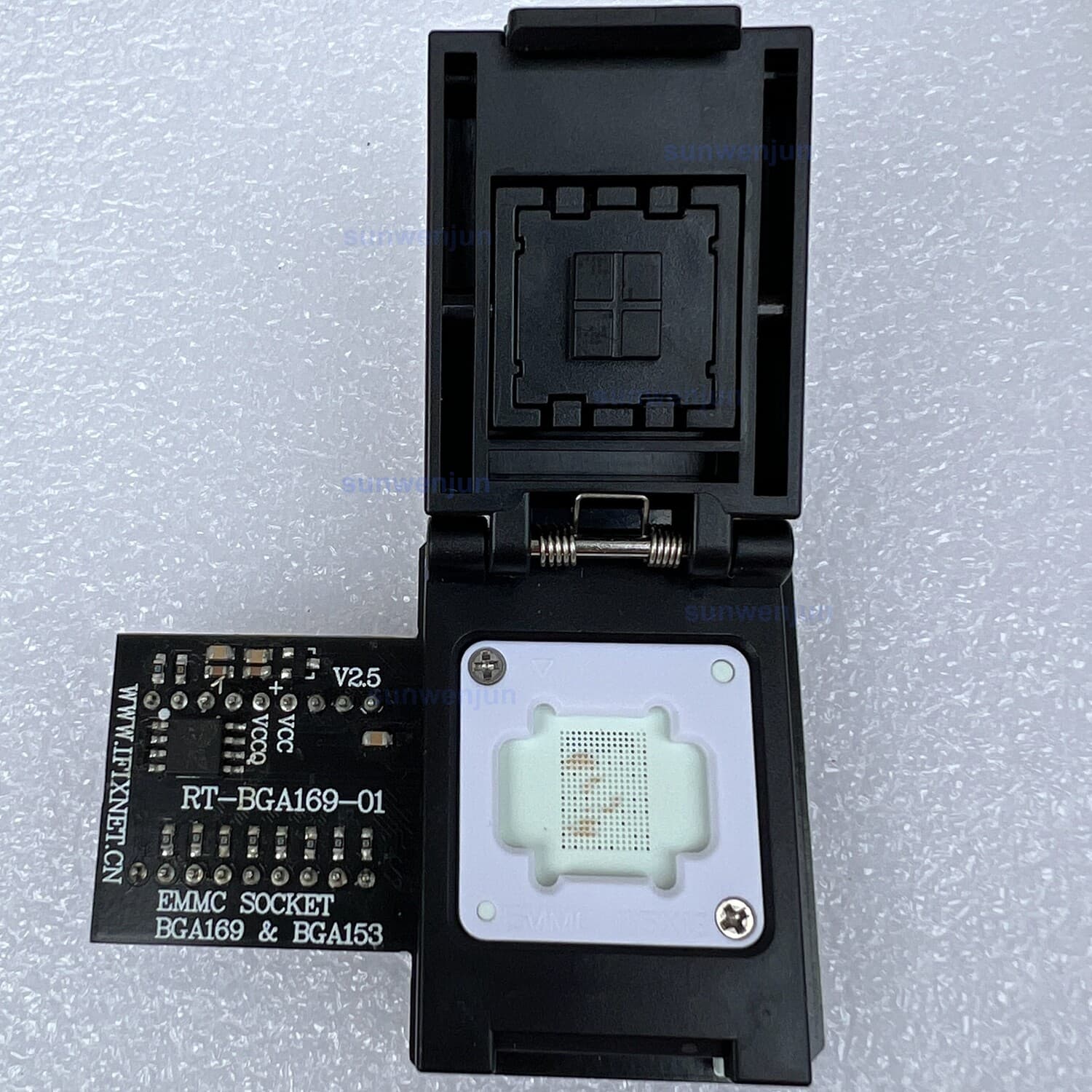 V2.5 RT-BGA169-01 EMMC IC socket BGA153 BGA169 Adapter for RT809H Programmer 2