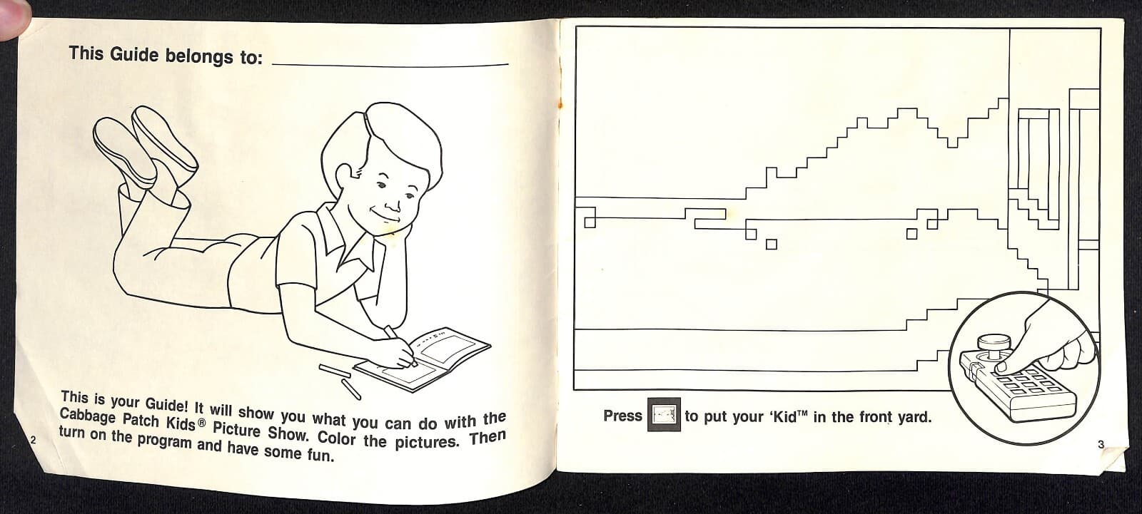 1984 Cabbage Patch Kids Picture Show Program Guide 23pp - Guide ONLY - No Game 3