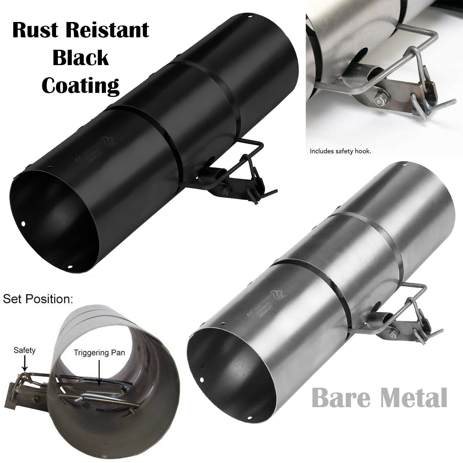 RC Best Tunnel Tube Traps -Reusable Lethal Squirrel Pest Control - Choose Model 2