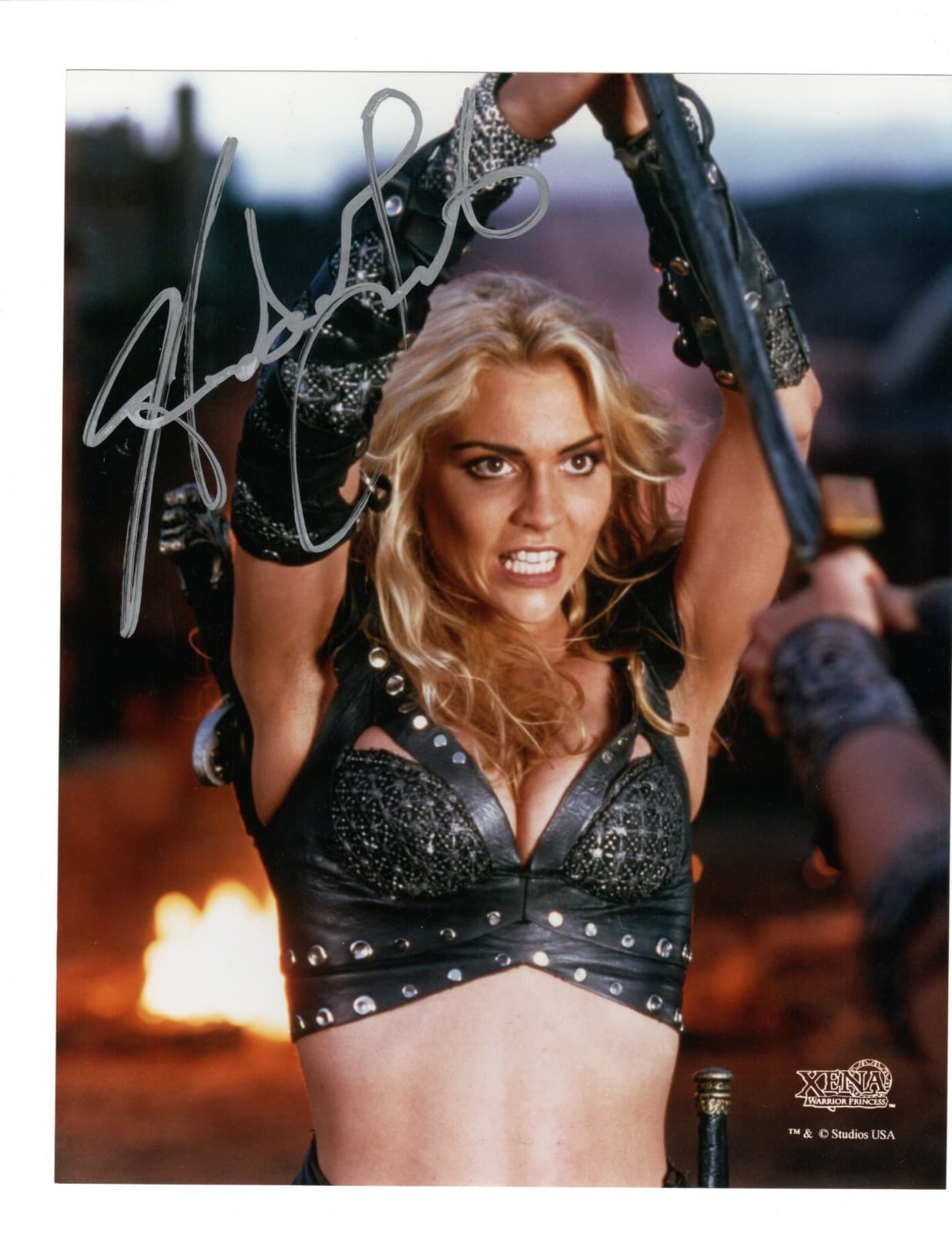 XENA WARRIOR PRINCESS Autograph HUDSON LEICK "Callisto" Signed 8X10 Photo w/ COA