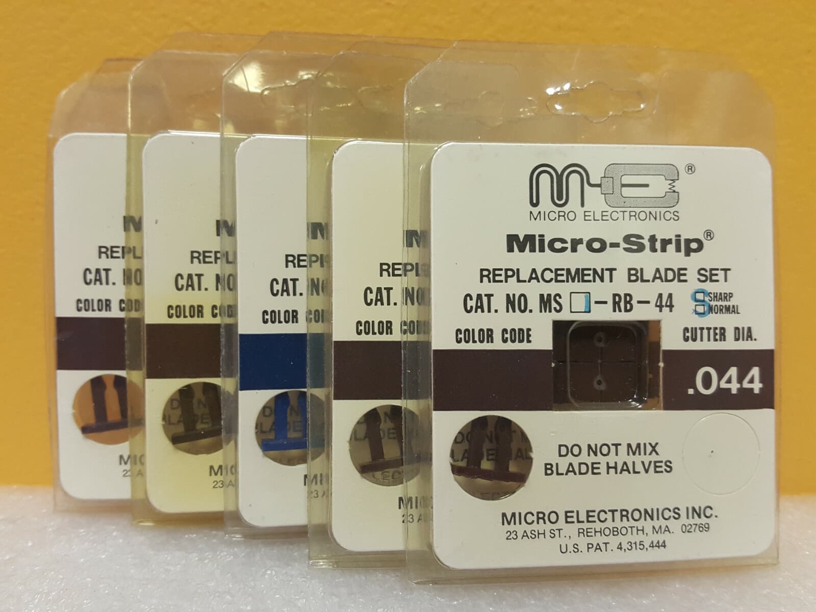 Micro Electronics MS1-RB-44S (Lot of 5) Micro-Strip Replacement Blade Set. New! 3