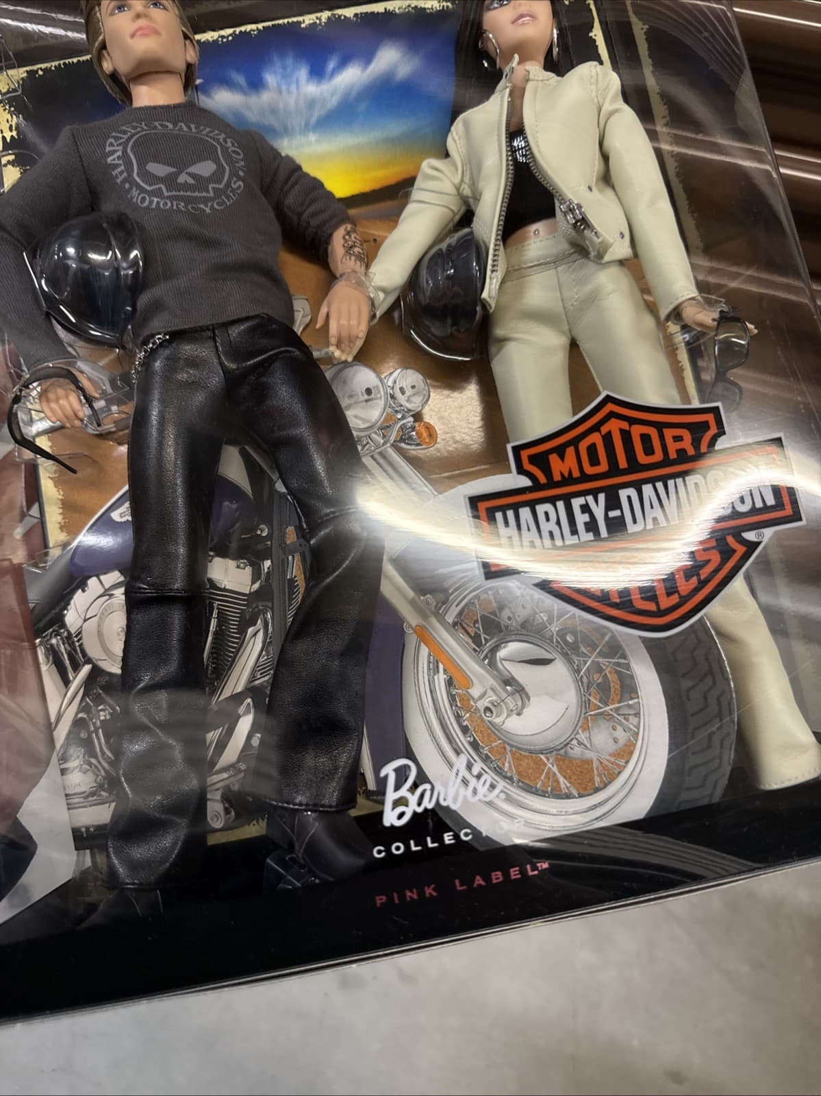 Harley-Davidson Motorcycles BARBIE & KEN Dolls Pink Label SET Mattel R9911 5