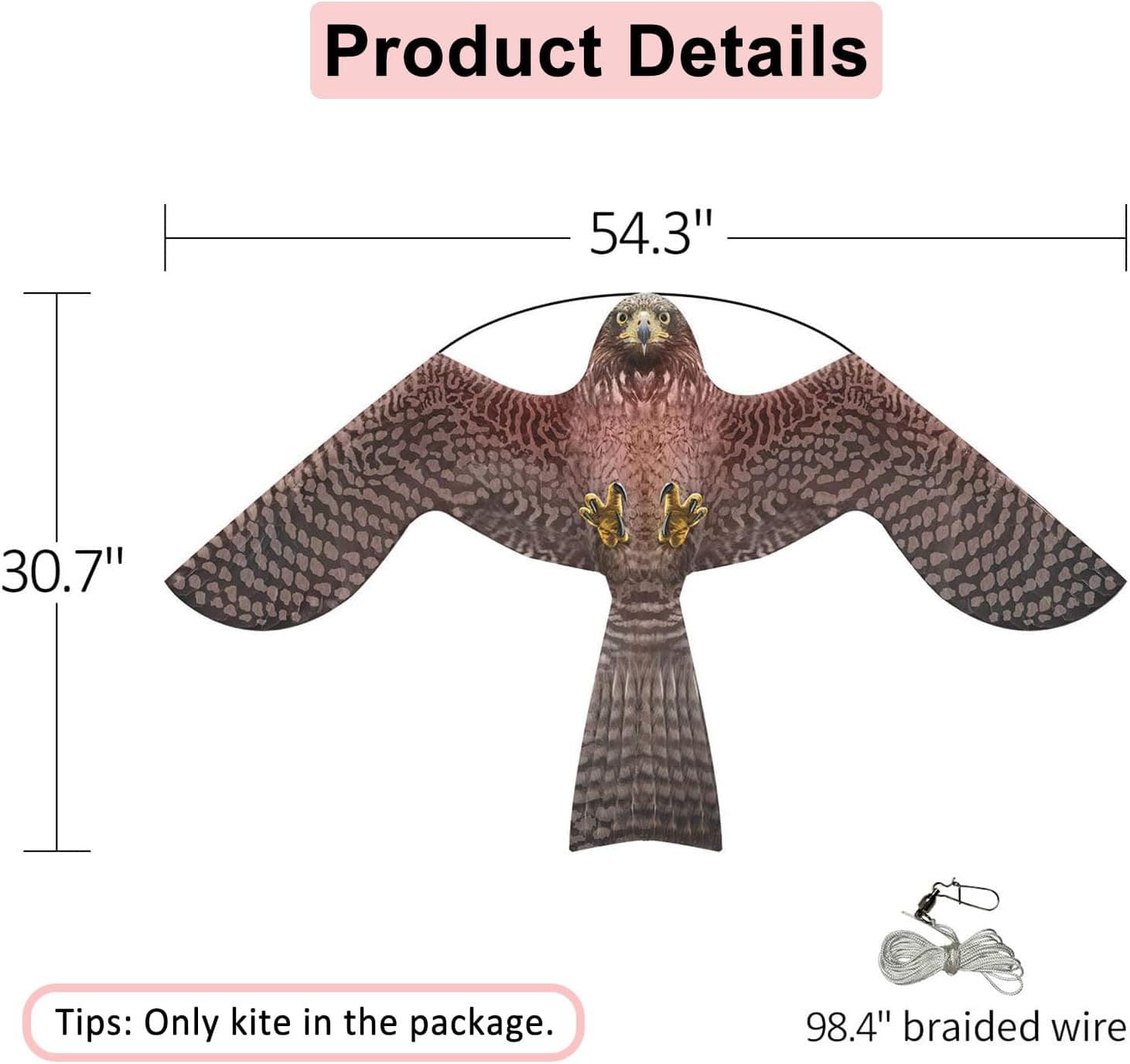 Bird Scarer Flying Kite Crops Farm Flying Bird Hawk Flying Kite 3