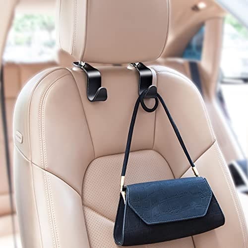 4 Pack Car Back Seat Headrest Hook Hanger for Purse Grocery Bag Handbag Hat  5