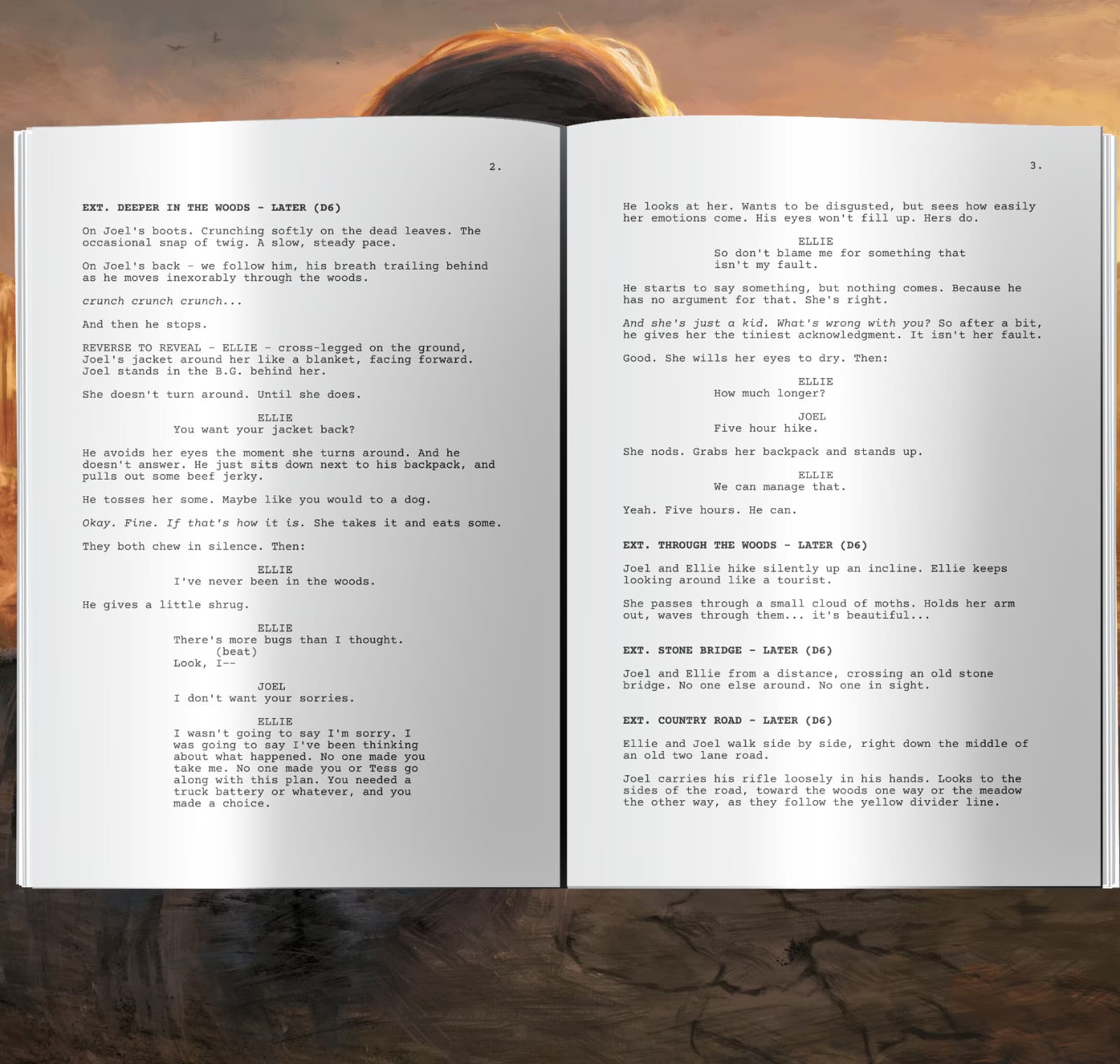 The Last Of Us Signed Script - Episode 3, "Long Long Time"  Autographed Reprints 2