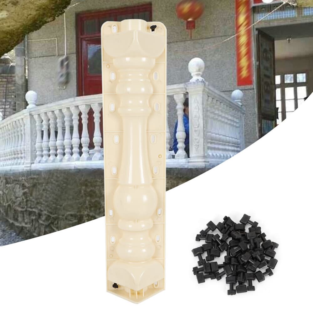 Roman Column Garden Concrete Mold Set for Elegant Pathway Creation