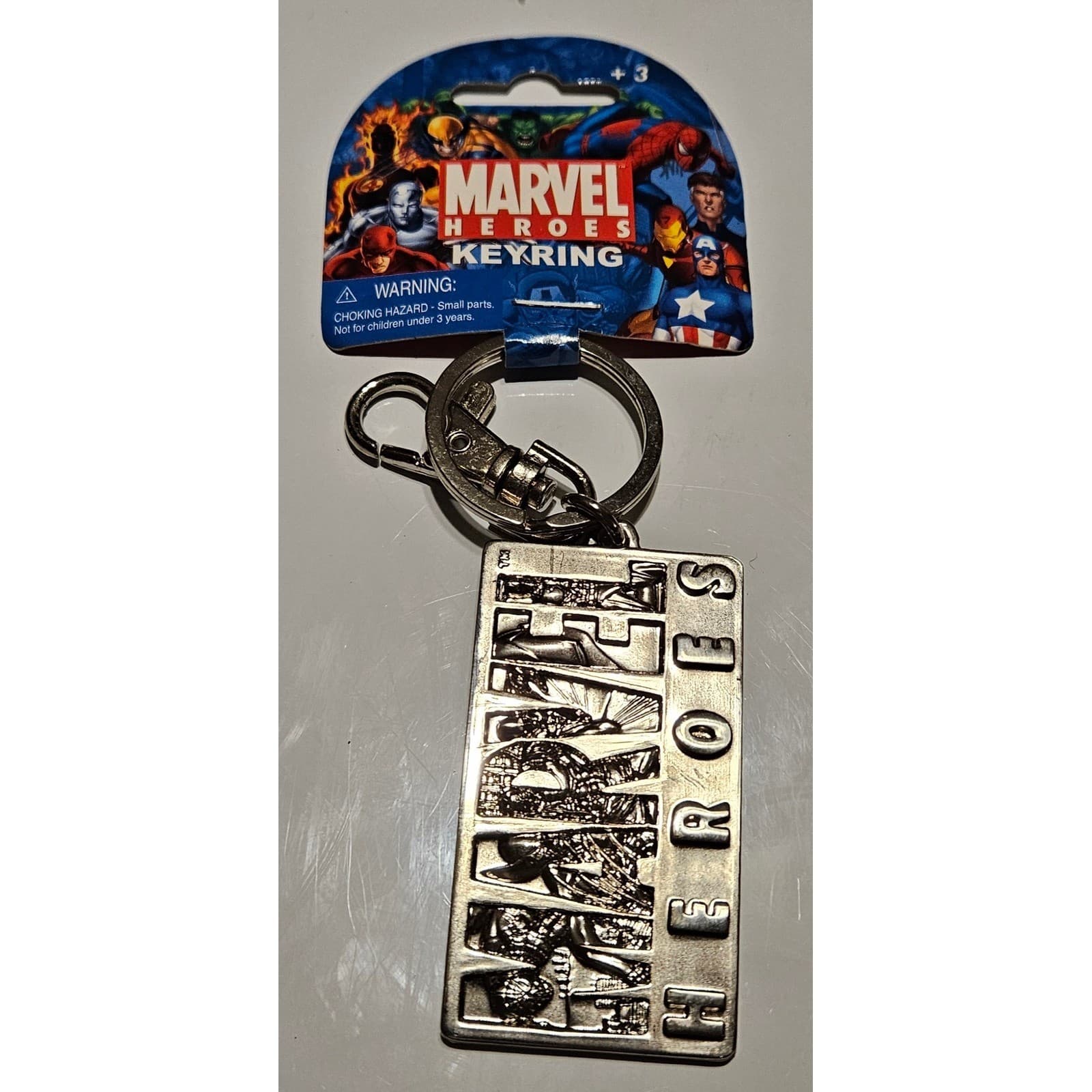 Marvel Heroes Keyring Superhero Keychain New in Package
