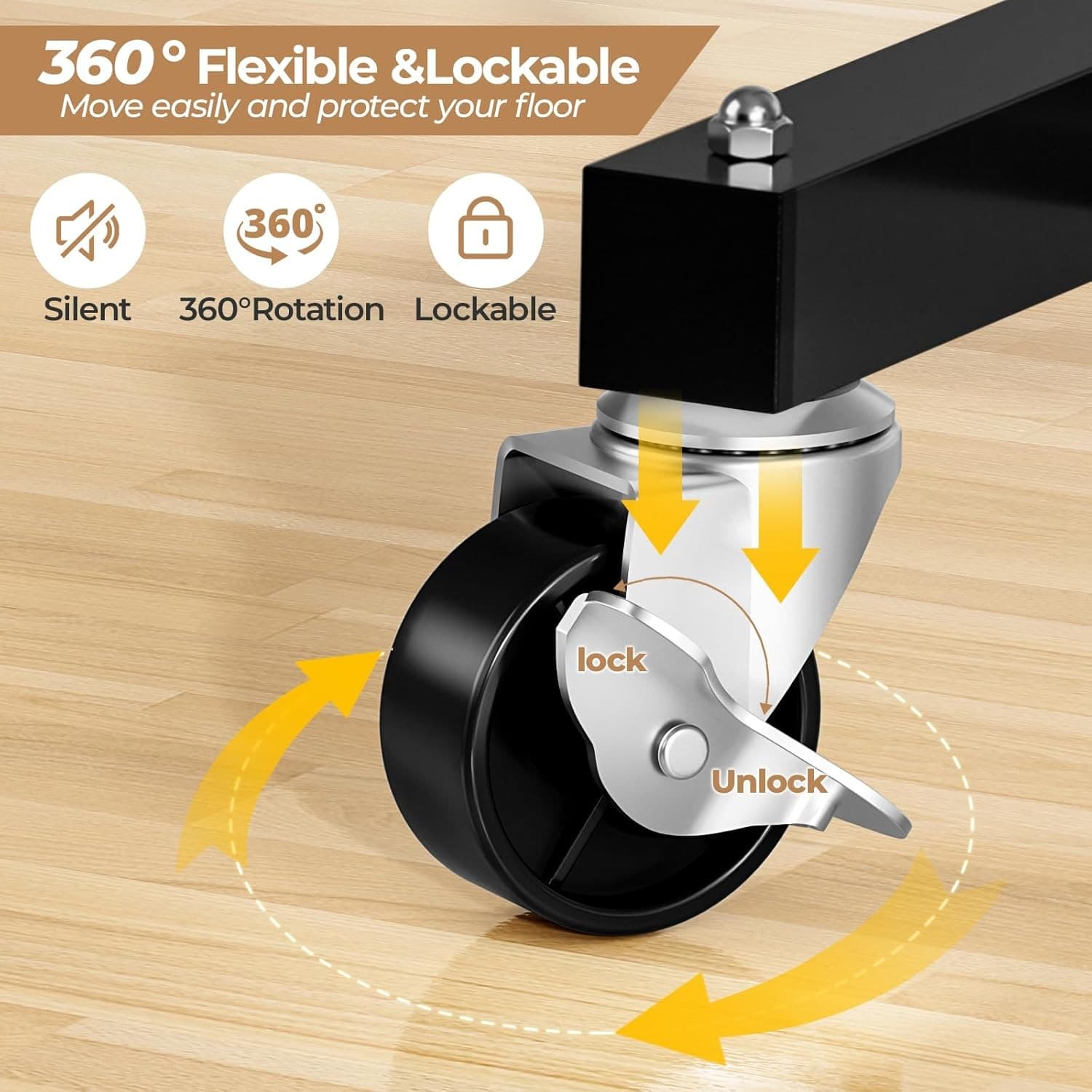 Abiglifty Double Rods Clothes Rack for Hanging Clothes Clothing Rack with Wheels 4