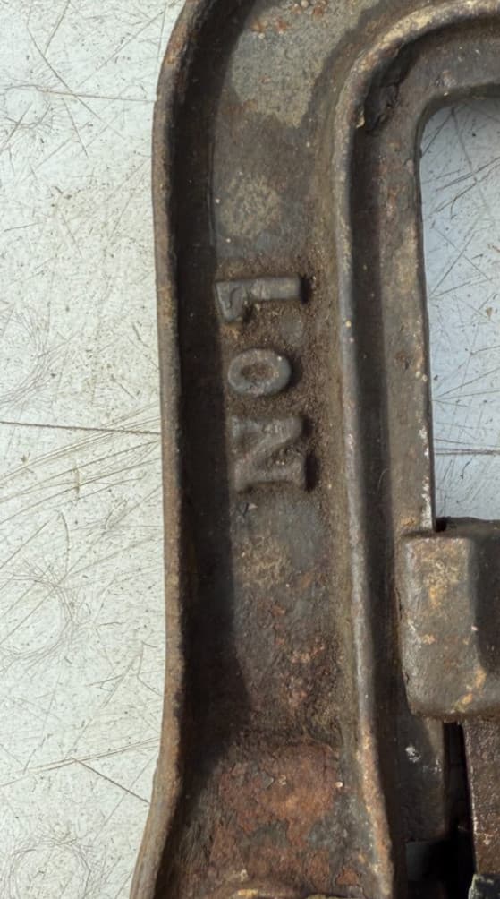 Vintage #1 Bench Pipe Vise Yoke Heavy Duty 6