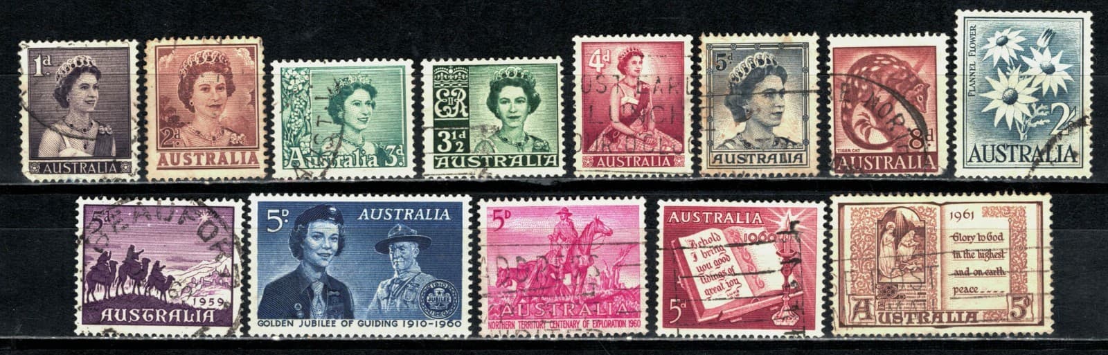 Australia, Scott 314 ** 345 in Mixed condition