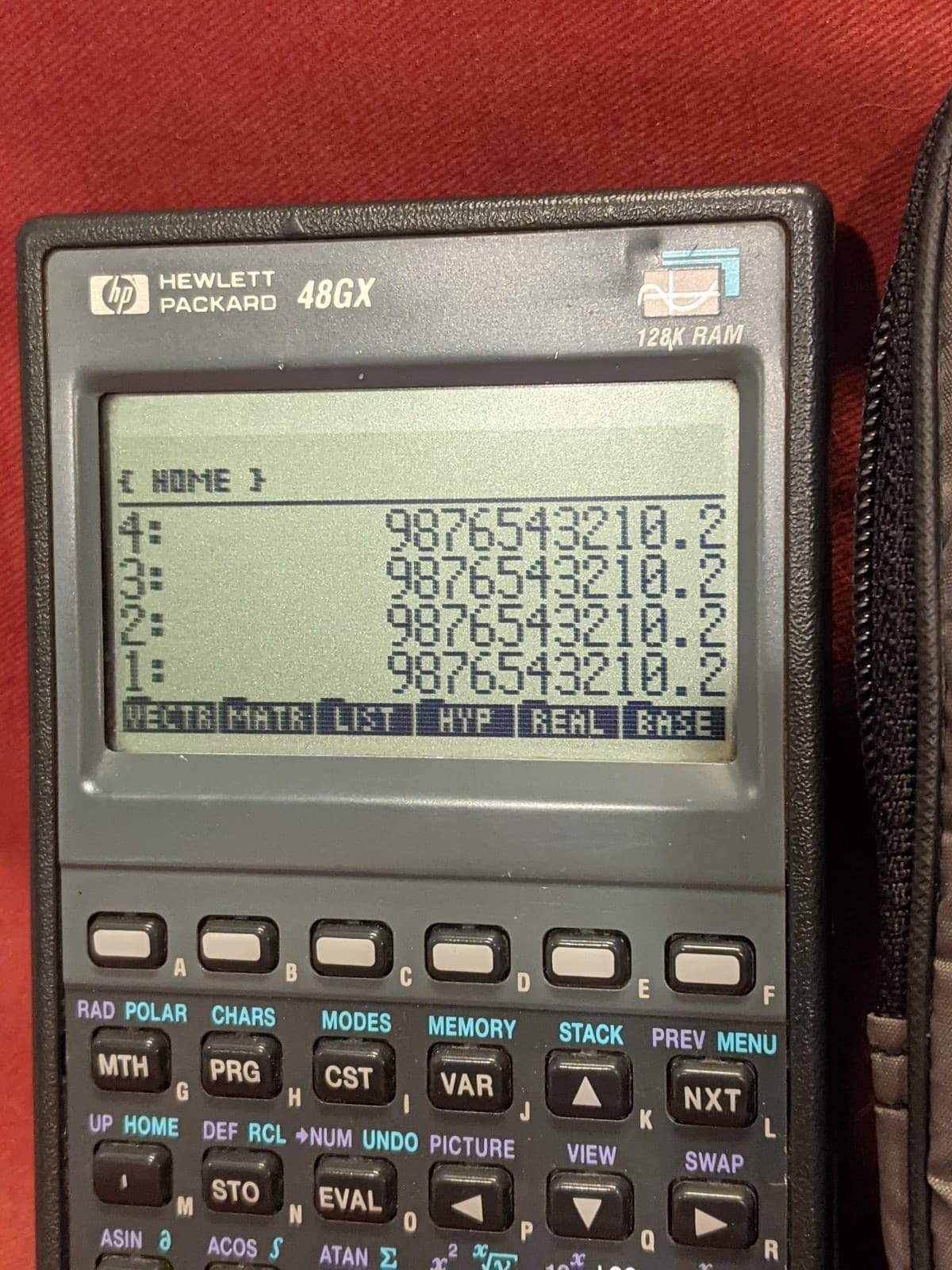 Hewlett Packard HP 48GX High Contrast Black Screen 128K Graphing Calculator 3