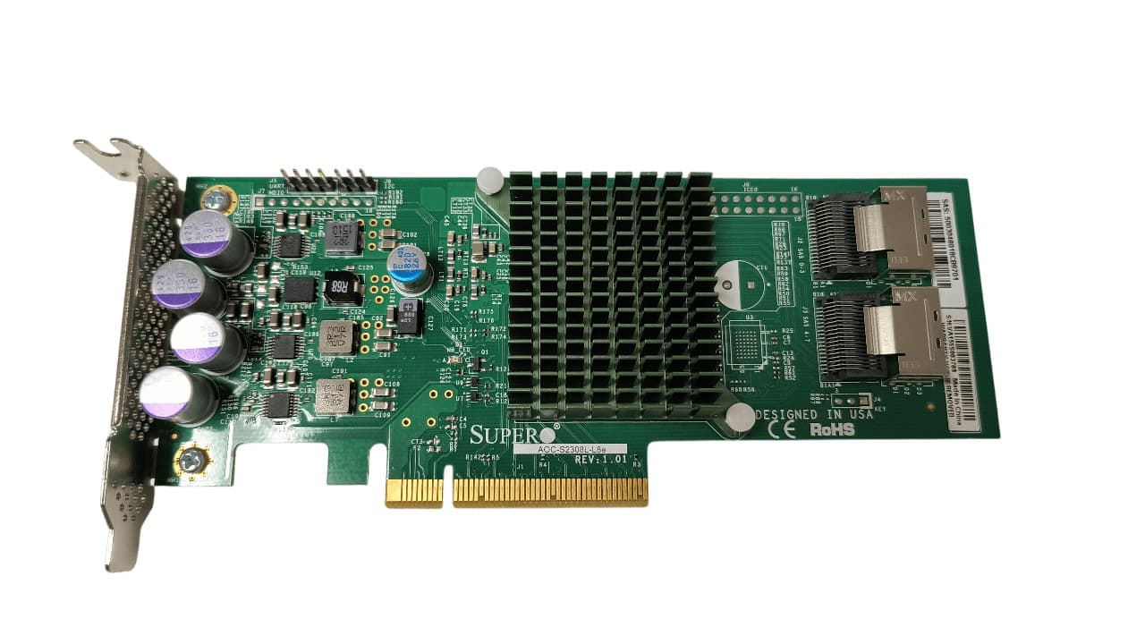 Supermicro AOC-S2308L-L8e 8 Port 6Gb Raid Controller Half Height Bracket