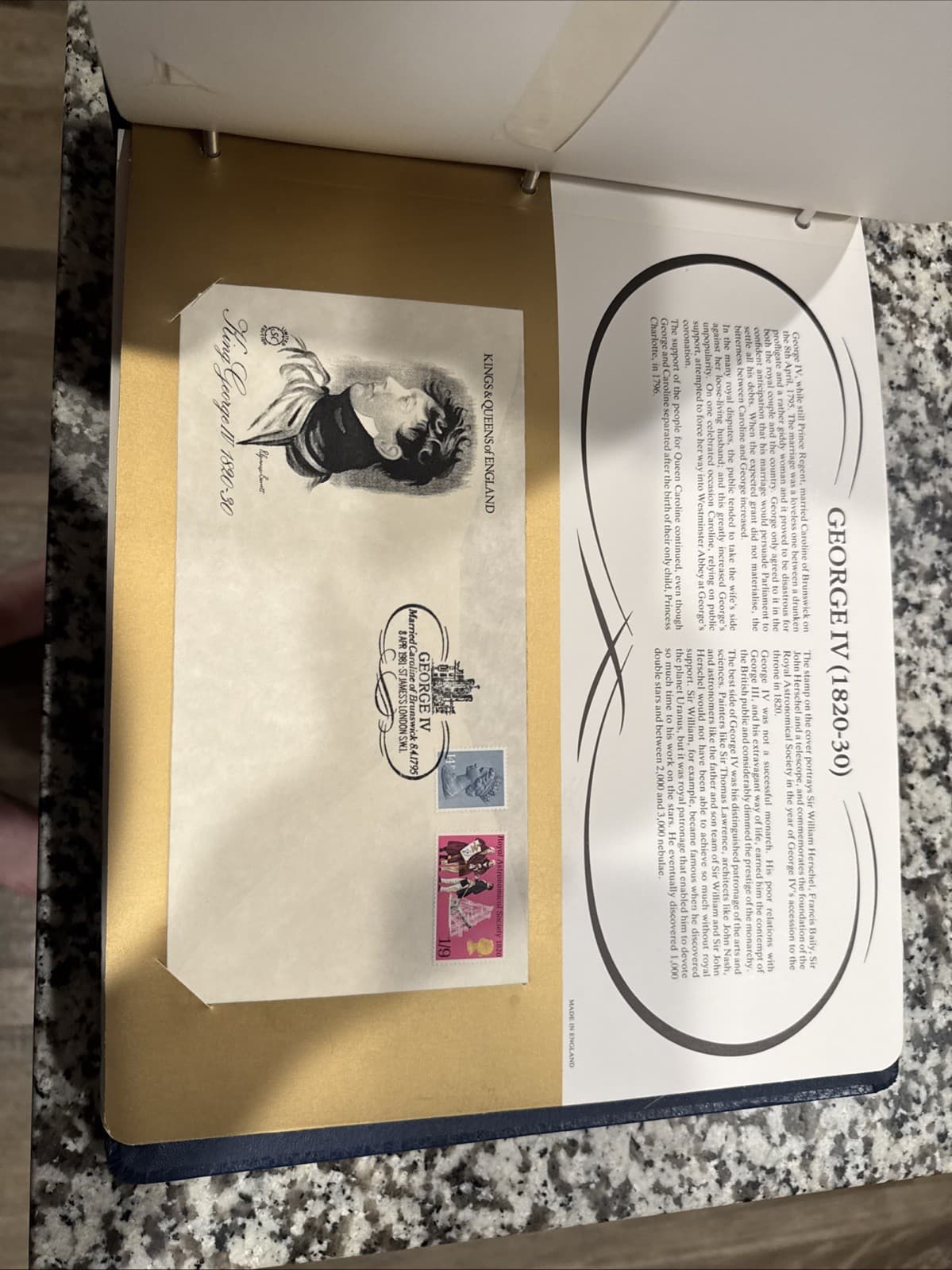 Kings & Queens of England Postal Commemorative Society Album (1980-1981) 5