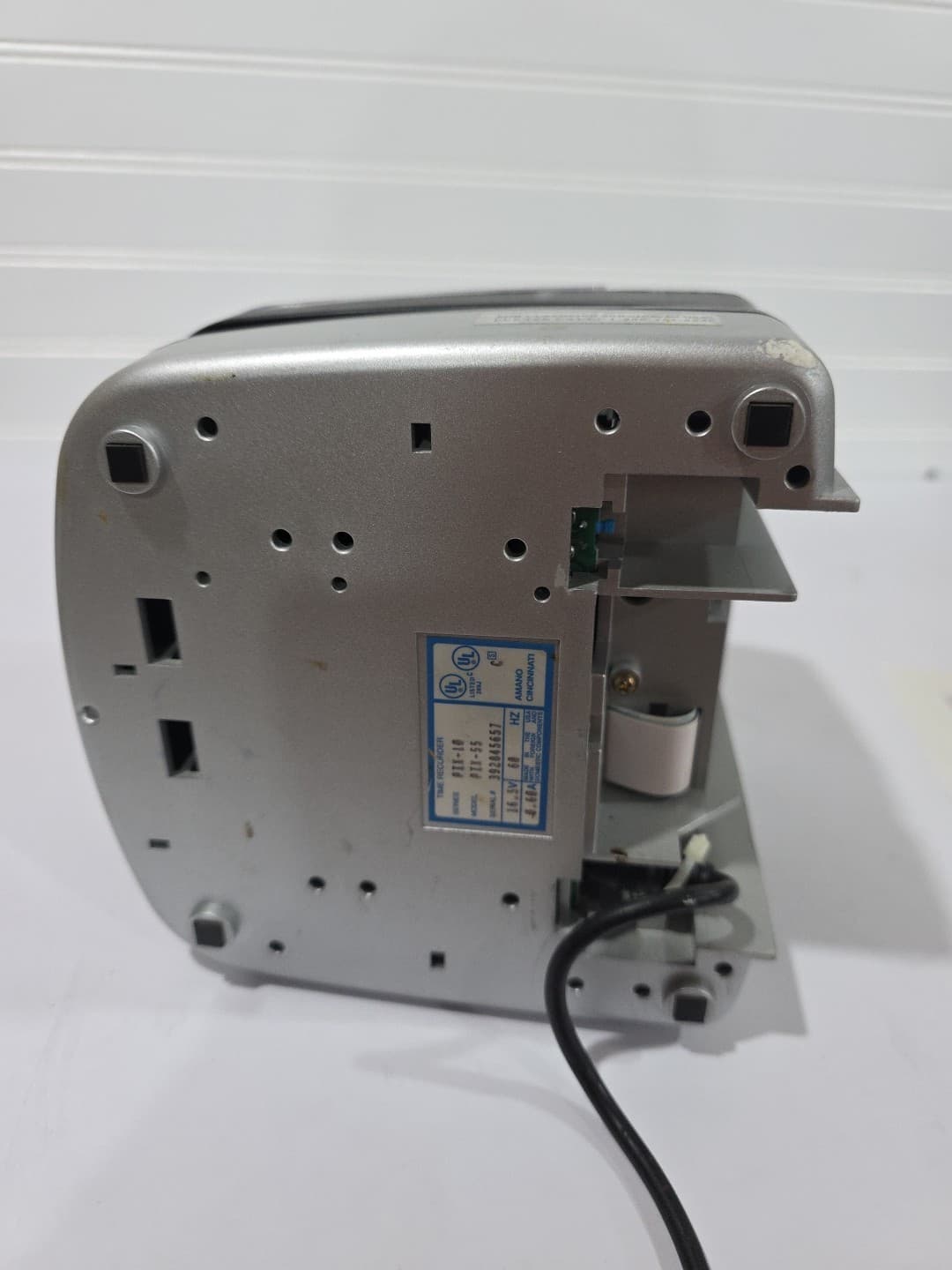 Amano PIX-55 Electronic Atomic Employee Punch Time Clock Machine For Parts Or Re 4