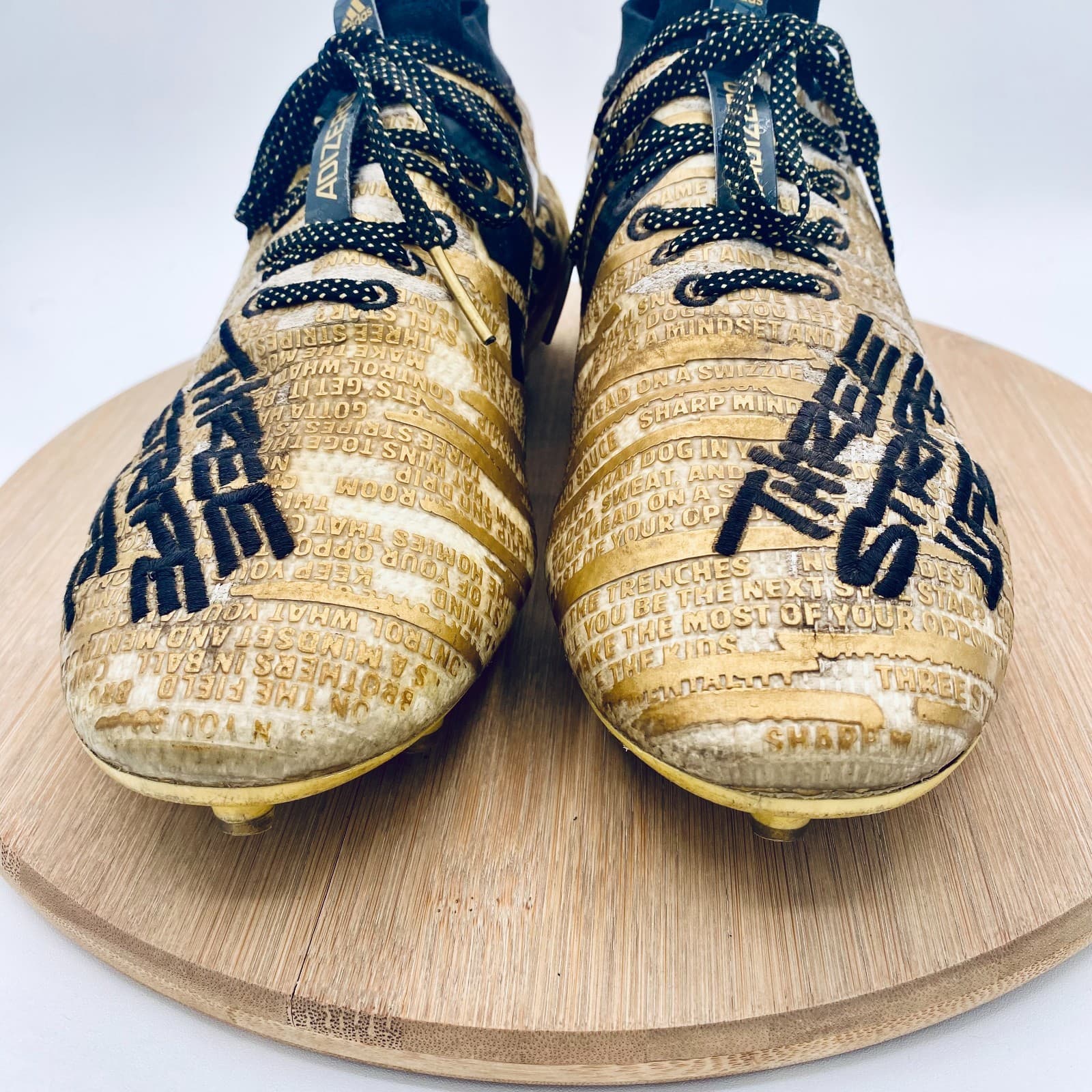 Adidas Adizero x Snoop Dogg Football Cleats 10.5 Gold Three Stripe Life Athletic 3