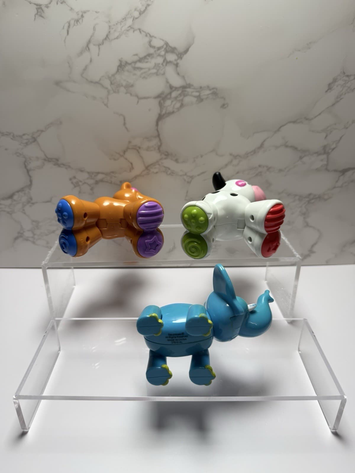 Fisher Price Amazing Animals Cow And Pony & Rare Garanimals Elephant 4