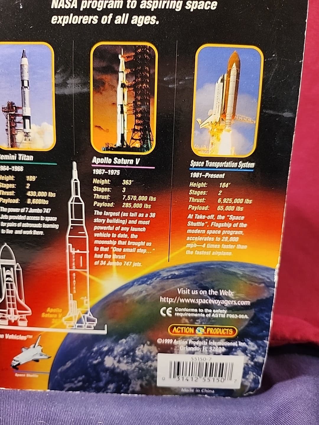 MOC 1999 SPACE VOYAGERS MINI ACTION VEHICLES EVOLUTION OF THE SPACE SHUTTLE 5